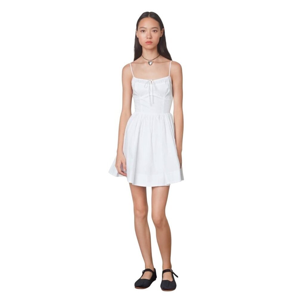 Nia Amalfi White Dress Spaghetti Straps Size S Lightweight & Breathable $88 - Picture 5 of 9